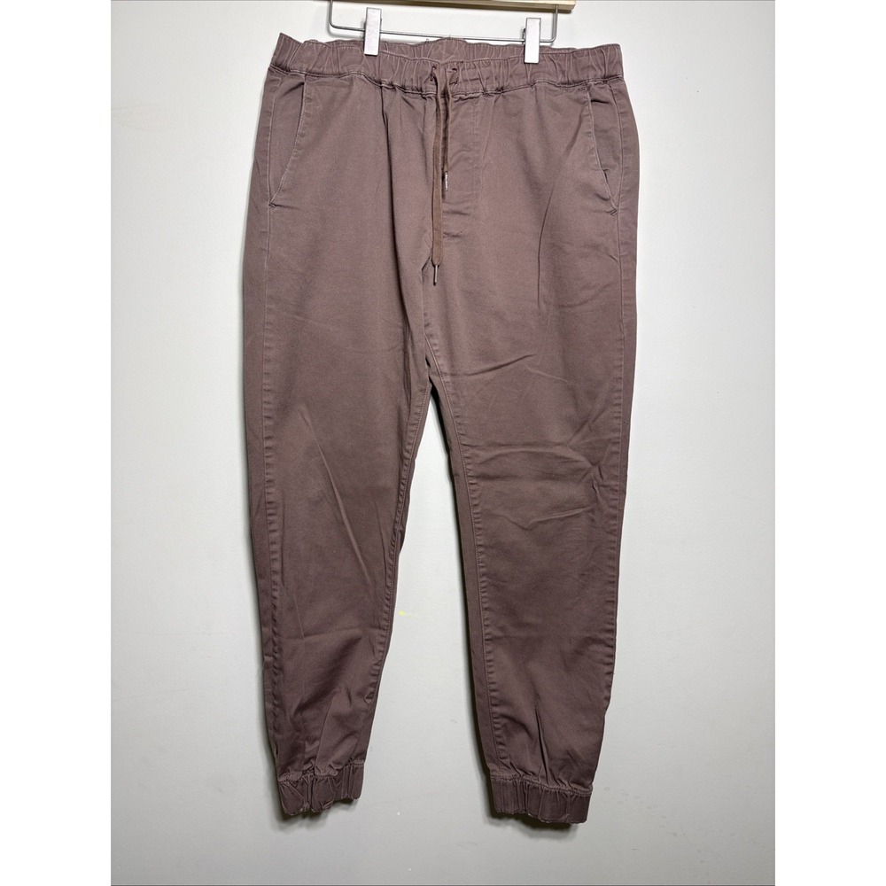 Bullhead Denim Co. Men's Brown Jogger Pants Size Medium Comfy Casual Acutewear